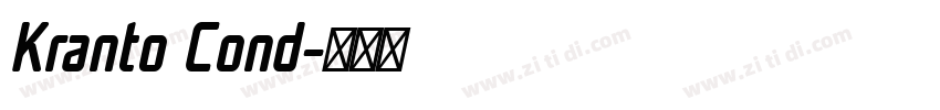 Kranto Cond字体转换